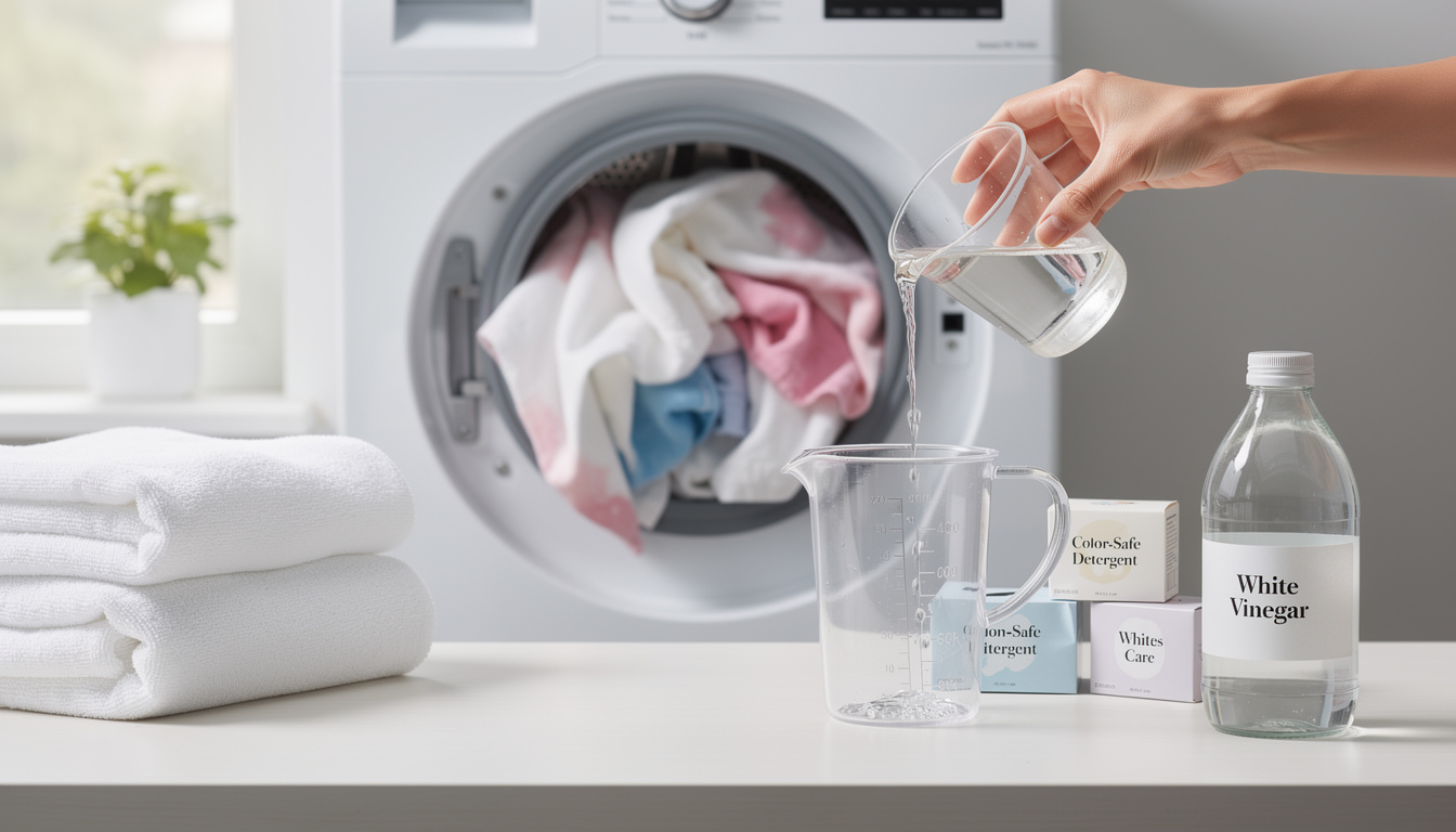 Mon avis sur le vinaigre blanc pour rattraper un linge déteint